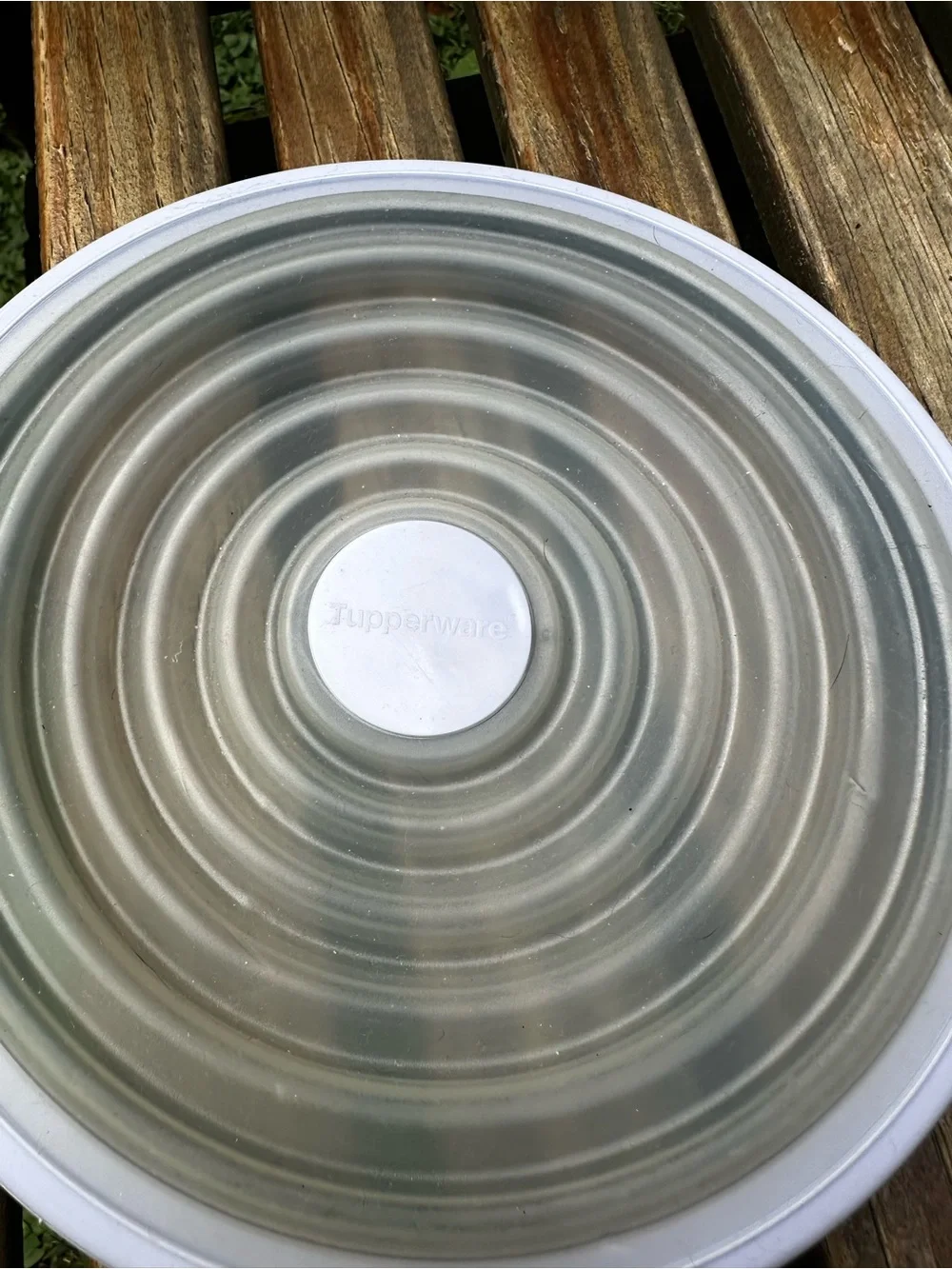 Tupperware Flexible Round Replacement Lid Light Blue @8”